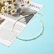 Glass Pearl Round Beads Beaded Necklaces for Kid NJEW-JN03605-2
