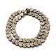 Electroplated Natural Lava Rock Beads Strands G-Q1009-G01-01F-2