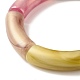Bracelet extensible épais en tube incurvé en acrylique pour femme BJEW-JB08285-6