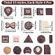 SUNNYCLUE 60PCS 15 Styles Artificial Chocolate Simulation Realistic Miniature Fake Resin 3D Cute Food Chocolate Candy Pastries Faux Dessert Model for Home Kitchen Decor Display Props Decoration CRES-SC0002-67-2