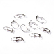 Silver Color Plated Brass Leverback Earring Findings X-EC561-S-4