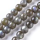Labradorita natural hebras de perlas reronda G-I156-01-10mm-3