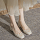 Décoration de chaussures en plastique imitation perle gorgecraft FIND-GF0004-99-5