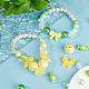 Sunnyclue 170pcs 17 styles perles acryliques opaques et transparentes MACR-SC0002-15-4
