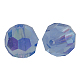 チェコガラスビーズ  多面カット  ラウンド  ブルー  直径約8mm  穴：1mm  144個/袋 602-8MM-206AB-1