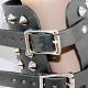 Punk Rock Style Cowhide Leather Rivet Bracelets BJEW-O088-16-6