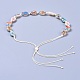 Conjuntos ajustables de collar y pulseras con cuentas de concha estampada SJEW-JS01020-5