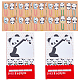 Craspire 40 Stück Panda-Büroklammern-Ordner mit 2 Blatt Haftnotizen AJEW-CP0005-75-1