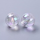 Eco-Friendly Transparent Acrylic Beads PL736-2-2