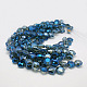 Electroplate Glass Beads EGLA-D027-07-2