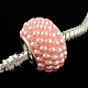 Abs en plastique imitation perle rondelle perles européennes OPDL-Q130-M-3