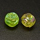 AB Color Plated Flower Electroplated Eco-Friendly Transparent Acrylic Beads PACR-I001-M-2