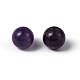 Natural Amethyst Round Beads X-G-P072-48-8mm-2