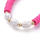Verstellbare geflochtene Perlenarmbänder aus Nylonfaden BJEW-JB05124-3