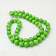 Chapelets de perles rondes en jade de Mashan naturelle G-D263-4mm-XS17-2