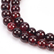 Olycraft Natural Garnet Beads Strands G-OC0001-25-4mm-4