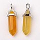 Natural Agate Double Terminated Pointed Pendants X-G-F295-05F-2