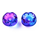 Transparent Spray Painted Glass Beads X-GLAA-N035-032-G01-3