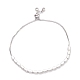 Cubic Zirconia Oval Tennis Bracelet for Men Women Gift BJEW-F417-05P-RS-2