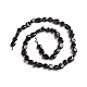 Natural Black Tourmaline Beads Strands G-D0002-B39-2