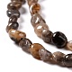 Natural Black Sunstone Beads Strands G-G018-03B-3