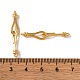 Латуни крюка и S-крючок застежки KK-U016-04G-4