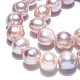Fili di perle di perle d'acqua dolce coltivate naturali PEAR-N013-10B-5
