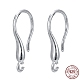 Rhodium Plated 925 Sterling Silver Earring Hooks STER-K168-101P-1