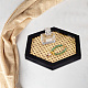 Hexagon Rattan Jewelry Plates AJEW-WH0258-735-5