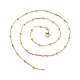 Ожерелье из латунных спутниковых цепочек для женщин NJEW-P265-05G-3
