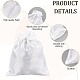 BENECREAT 38Pcs 3 Styles Satin Drawstring Bags White Gift Bags Storage Pouch Small Wedding Favor Bags for Candy Jewelry Organizer ABAG-BC0001-33-4
