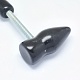 Натуральные черные агатовые ручные массажные палочки DJEW-F005-07-3