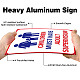 Aluminum Warning Sign DIY-WH0220-0008-4