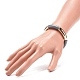 Acrylic Curved Tube Beaded Stretch Bracelet for Women BJEW-JB08439-04-3