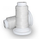 フラットワックスポリエステルコード  革縫い用  ホワイト  0.8mm  約54.68ヤード（50m）/ロール OCOR-E021-A01-1