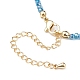 Halskette aus natürlichen Perlen und facettierten Glasperlen für Teenager-Mädchen NJEW-JN03737-8
