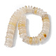 Chapelets de perles en agate blanche naturelle G-F743-06I-3