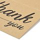 クラフト紙ありがとうグリーティング カード  単語模様の長方形  感謝祭のために  バリーウッド  72x100x1mm DIY-F120-01D-5