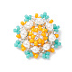 Perles de rocailles en verre motif métier à tisser PALLOY-MZ00119-03-1