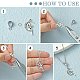 Rhodium Plated 925 Sterling Silver Pendant Bails X-STER-F036-09P-7x13mm-2