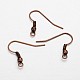 50Pcs Iron Earring Hooks IFIN-YW0001-35R-NF-3