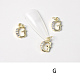 Cabochons Diamante de imitación de la aleación MRMJ-T056-93G-G-1