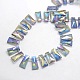Faceted Electroplate Crystal Glass Trapezoid Beads Strands EGLA-F072B-04-2