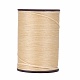 平らなワックス糸ストリング  マイクロマクラメコード  革縫い用  ナバホホワイト  0.8mm  約109.36ヤード（100m）/ロール X-YC-P003-A01-1