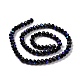 Chapelets de perles en verre opaque de couleur unie EGLA-A034-P2mm-L01-2