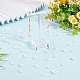 Dicosmetic 600 pieza 6 estilos tapas de abalorios de flores tapas de abalorios espaciadoras blancas cremosas tapas de abalorios de plástico de imitación de perlas cuentas espaciadoras de flores de múltiples pétalos para hacer joyas diy OACR-DC0001-06-5