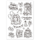 Klarsichtstempel aus PVC-Kunststoff&nbsp;DIY-WH0448-0721-8
