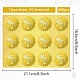34 hoja de pegatinas autoadhesivas en relieve de lámina dorada. DIY-WH0509-047-2