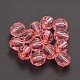 Dyed Faceted Round Transparent Acrylic Beads DB5mmC60-1