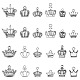 120 stücke 12 arten tibetischen stil legierung krone charms TIBEP-CJ0002-01-1